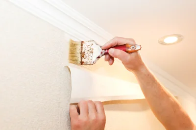 Pose de papier peint à l'Haÿ-les-Roses — revêtements muraux et toiles de verre
